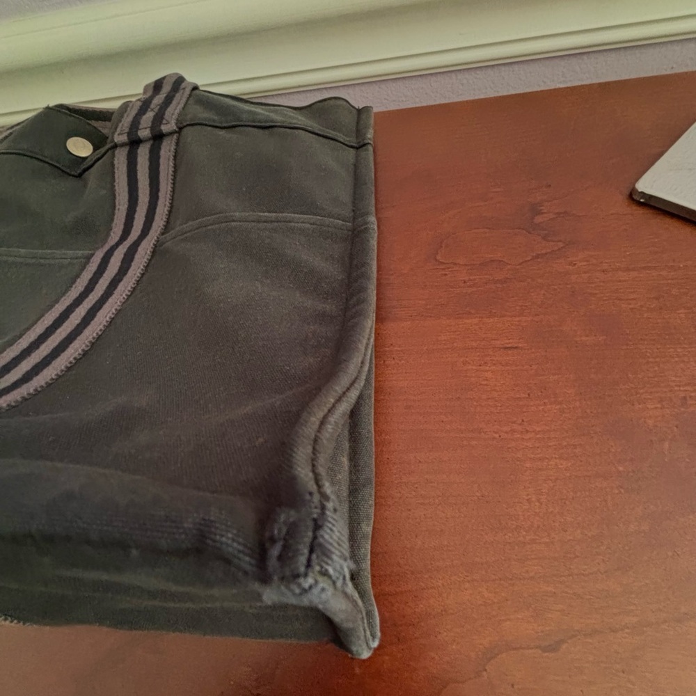 Authentic Hermès Fourre Tout MM Tote Bag Black Gray Canvas Classic & Chic - Picture 11 of 13